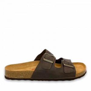 Rockfish Kendall Two-Strap Double Strap Women's Sandals Dark Brown | EZQ8573SB