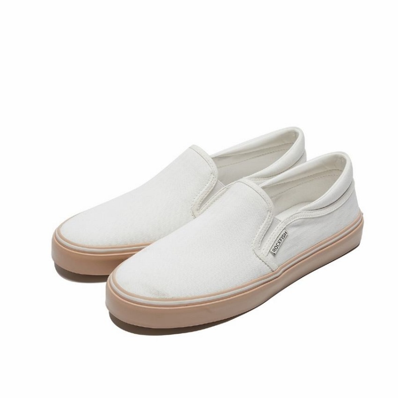 Rockfish 718 Slip-on Classic Women's Slip On Sneakers White | MON7847RG
