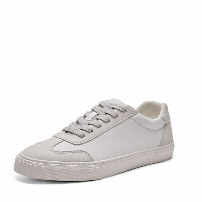 Rockfish 901 Dwr Trainers German Army Trainer Canvas Women's Low-Top Sneakers White Grey | TWF3594KE