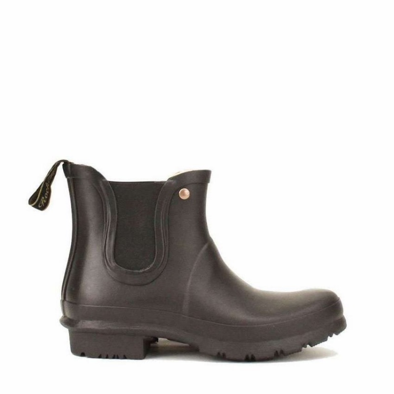 Rockfish Chelsea Ankle Men\'s Wellington Boots Black Brown | EFC9213VC