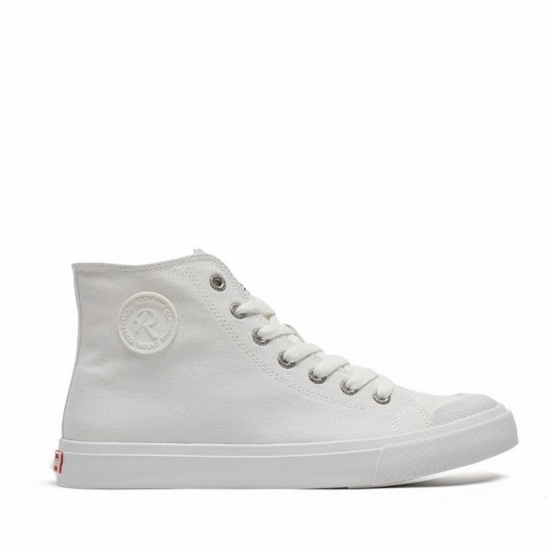 Rockfish Classic 746 Canvas Women\'s High-Top Sneakers White | RJM6395FI