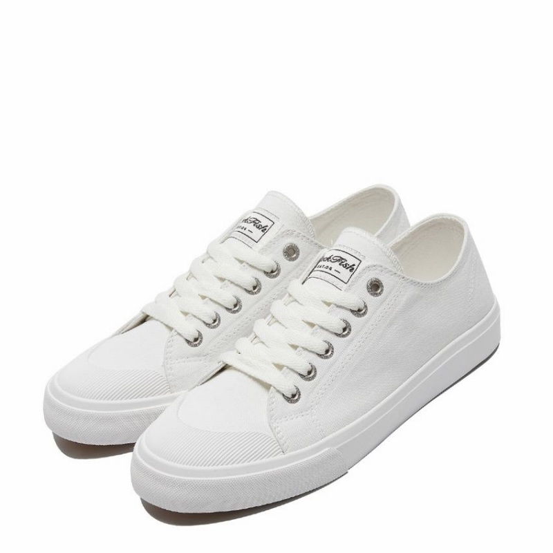 Rockfish Classic 746 Canvas Women's Low-Top Sneakers White | VSW3933DN