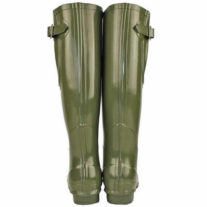 Rockfish Everyday Tall Side Adjustable Women's Wellington Boots Dark Green | XIO5865OH