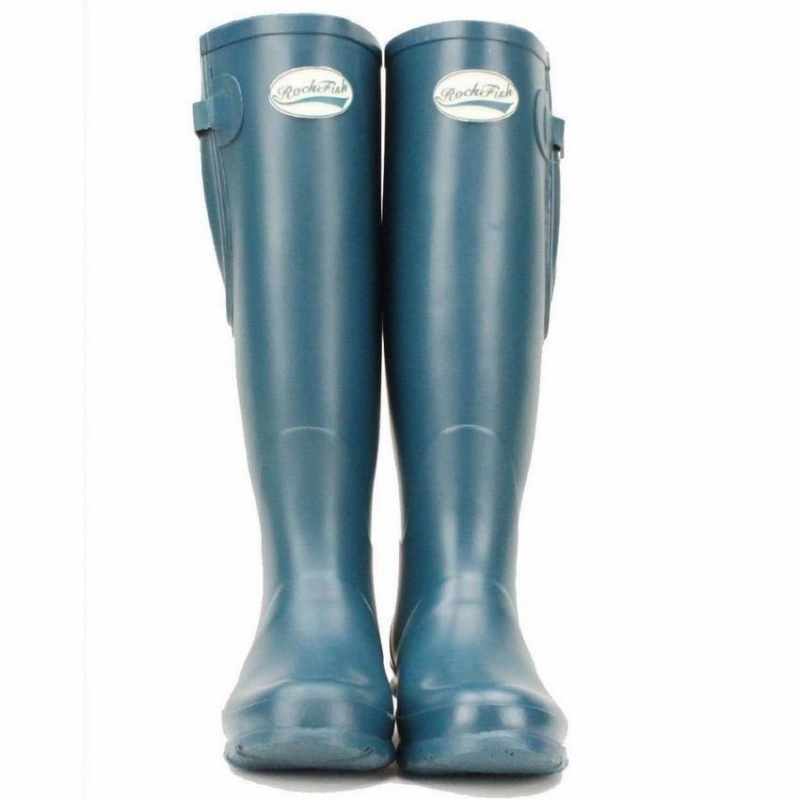 Rockfish Everyday Tall Side Adjustable Women's Wellington Boots Blue | KJO3291QH