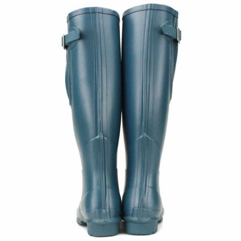 Rockfish Everyday Tall Side Adjustable Women's Wellington Boots Blue | KJO3291QH