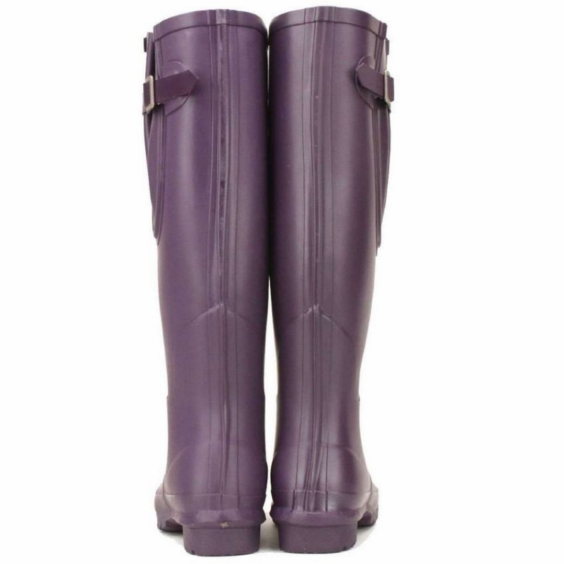 Rockfish Everyday Tall Side Adjustable Women's Wellington Boots Purple | EHU8346XE