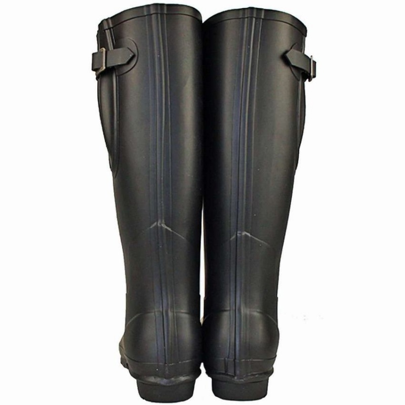 Rockfish Everyday Tall Side Adjustable Women's Wellington Boots Black | MQM995ST