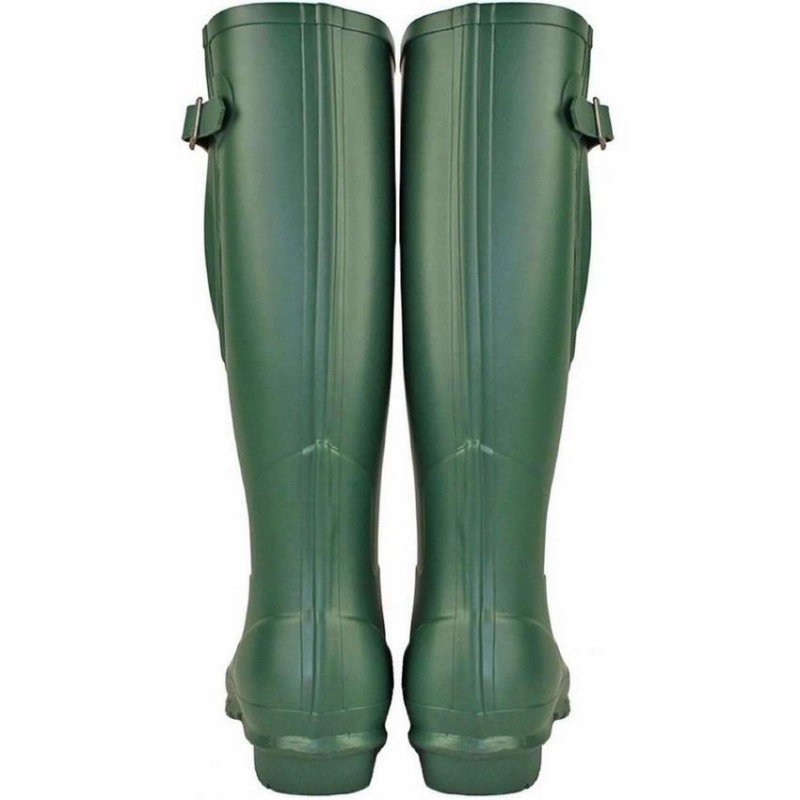 Rockfish Everyday Tall Side Adjustable Women's Wellington Boots Green | ZZG6732EN