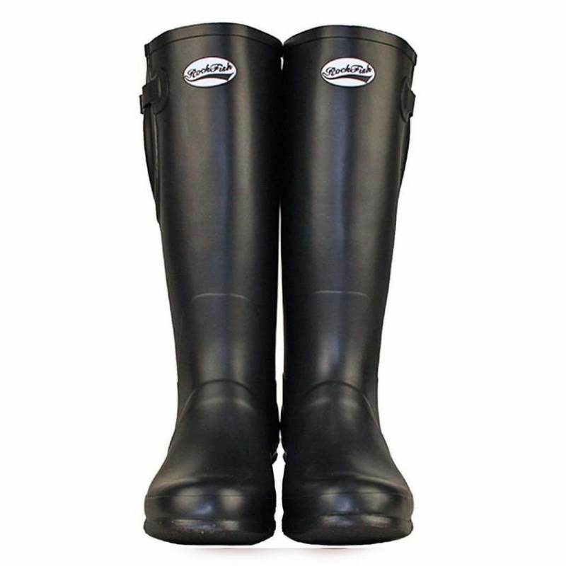 Rockfish Everyday Thermal Tall Side Adjustable 3mm Neoprene Insulated Women's Wellington Boots Black | YPR3456AH