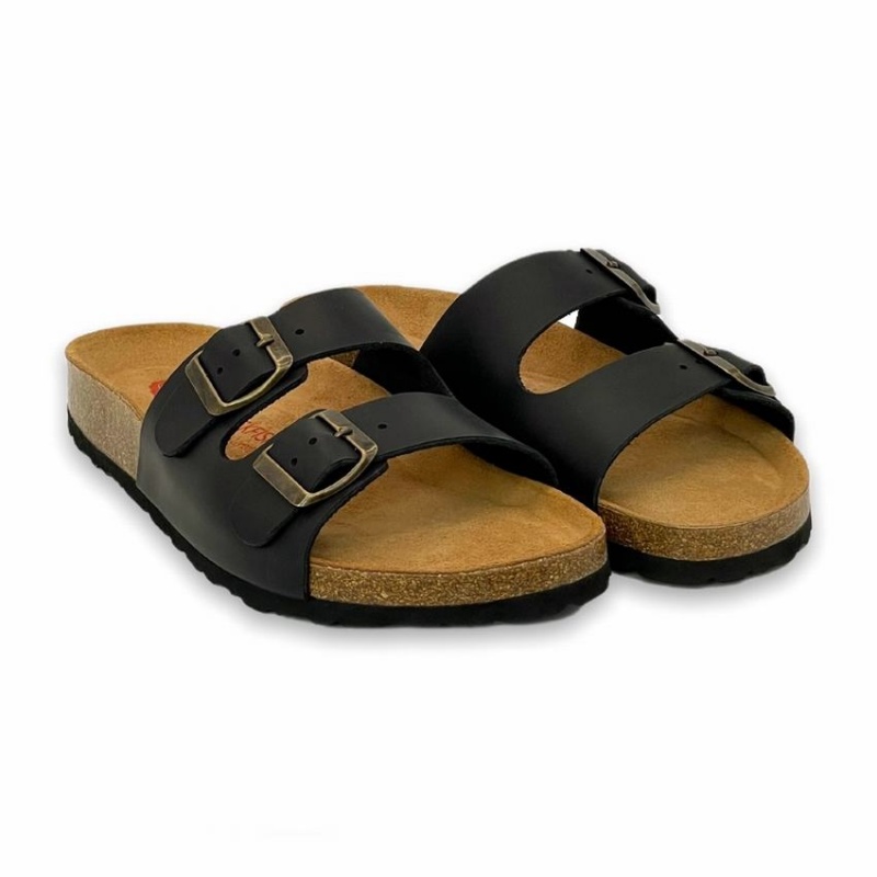 Rockfish Kendall Two-Strap Double Strap Women's Sandals Black | VNR6326JF