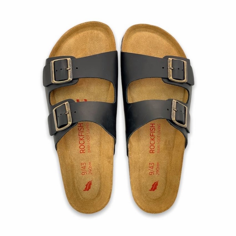 Rockfish Kendall Two-Strap Double Strap Women's Sandals Dark Brown | EZQ8573SB