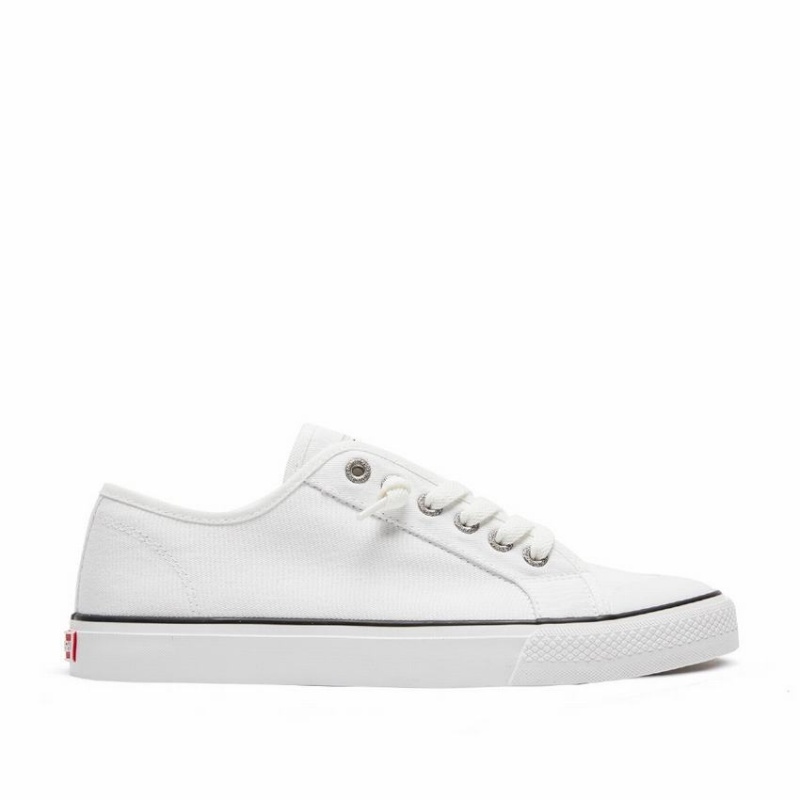 Rockfish Original 745 Lazy-lace Canvas Women's Low-Top Sneakers White | YXK915RT