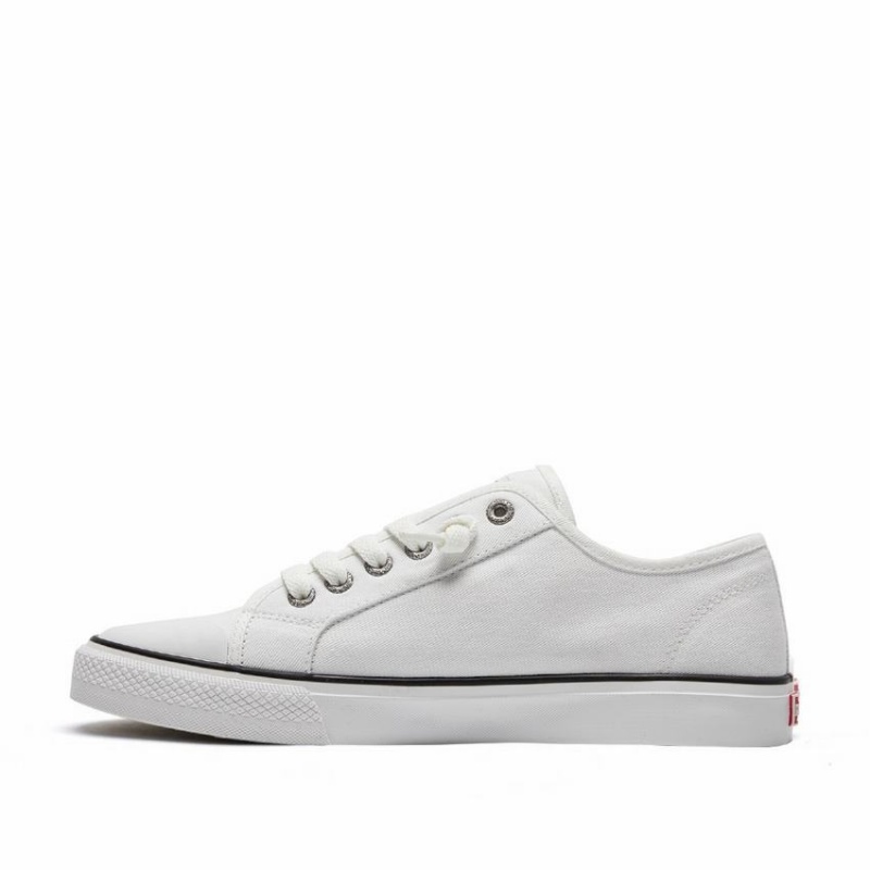 Rockfish Original 745 Lazy-lace Canvas Women's Low-Top Sneakers White | YXK915RT