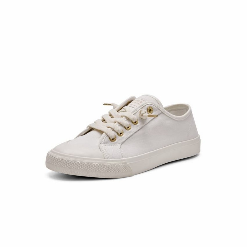 Rockfish Original 745 Lazy-lace Canvas Women's Low-Top Sneakers White | SLO6149TW