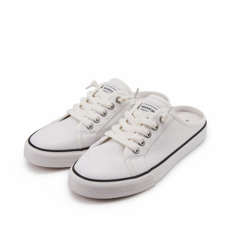 Rockfish Original 745 Trainer Women's Slip On Sneakers White | IEP2622TD