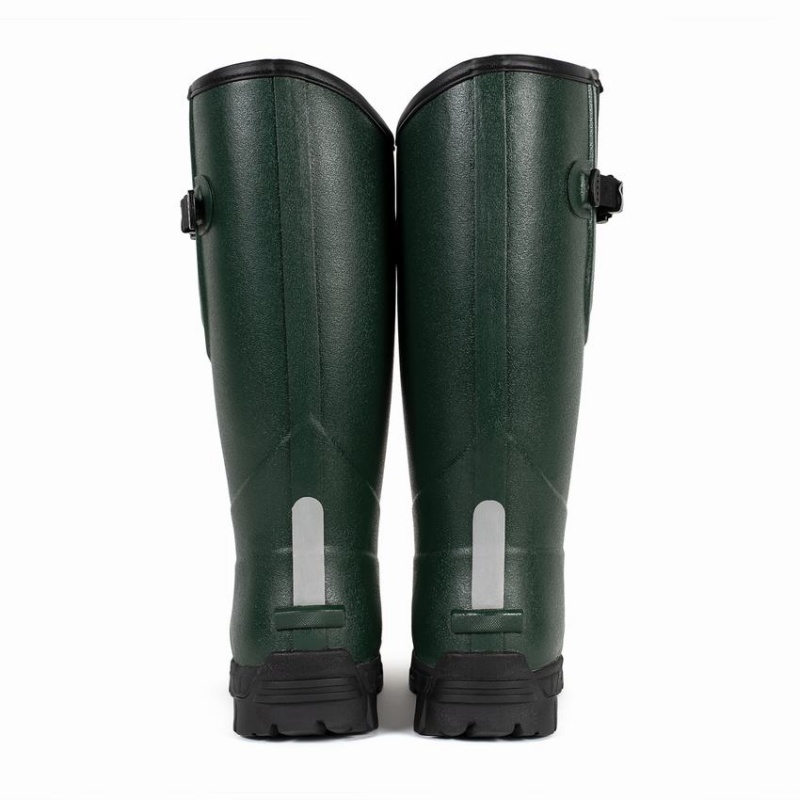 Rockfish Walkabout Tall Side Adjustable 5mm Neoprene Insulated Men's Wellington Boots Dark Green | EXO1095TD